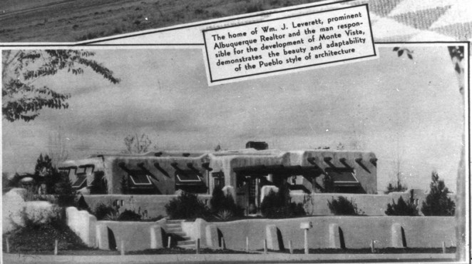 Wm. J Leverett Pueblo Style Home
